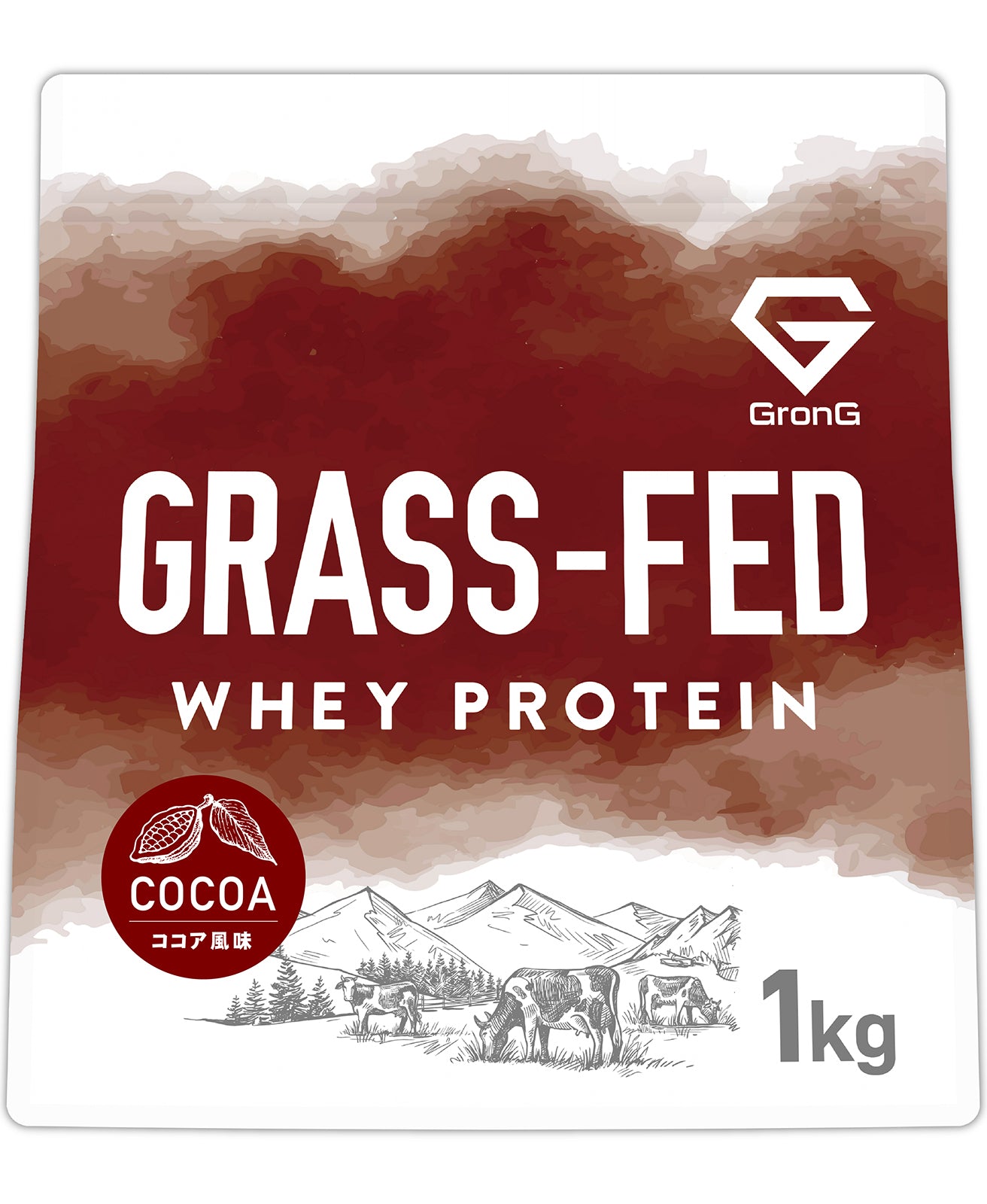 グラスフェッドホエイプロテイン ココア風味 1kg