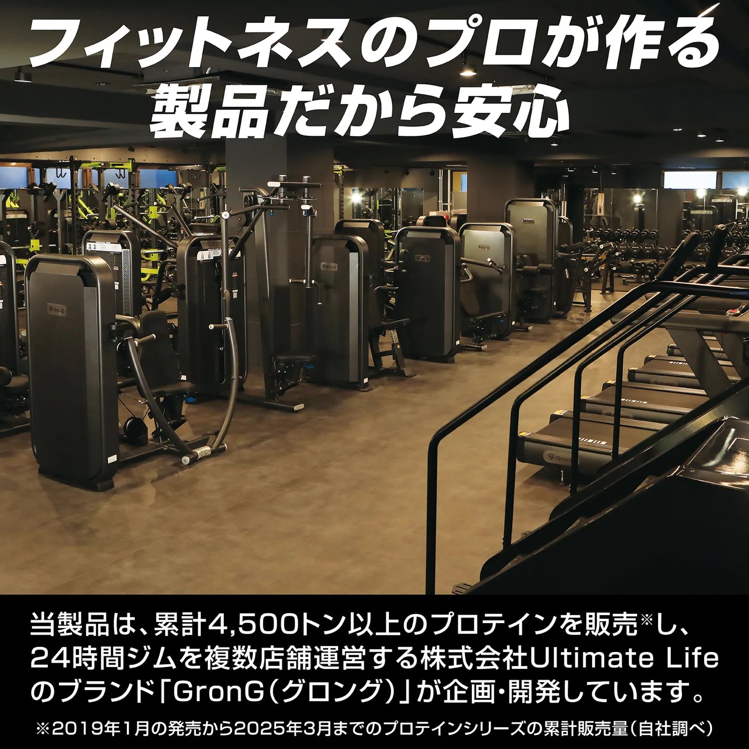 フィットネスのプロが作る製品だから安心