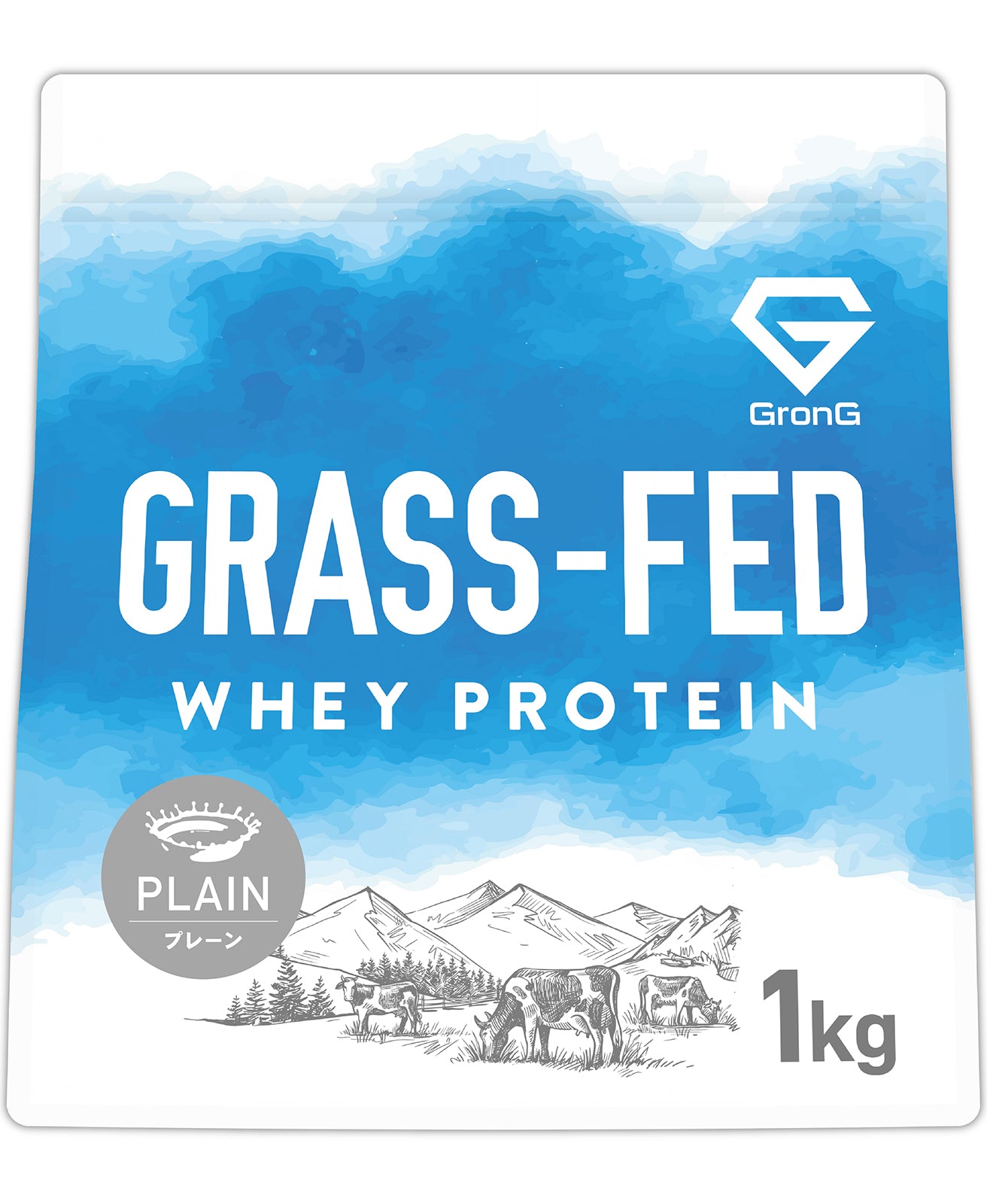 グラスフェッドホエイプロテイン プレーン 1kg