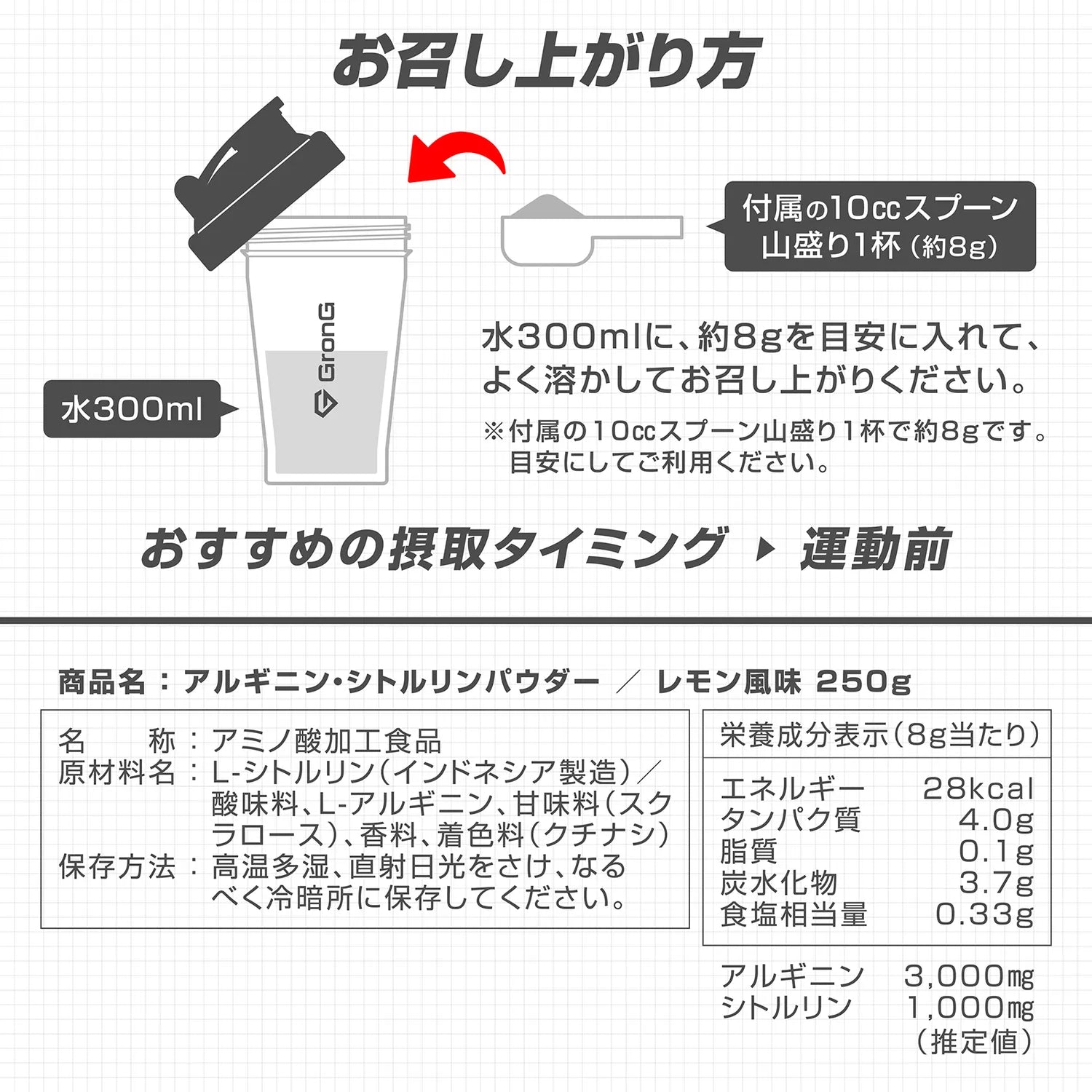 原材料・栄養成分表示