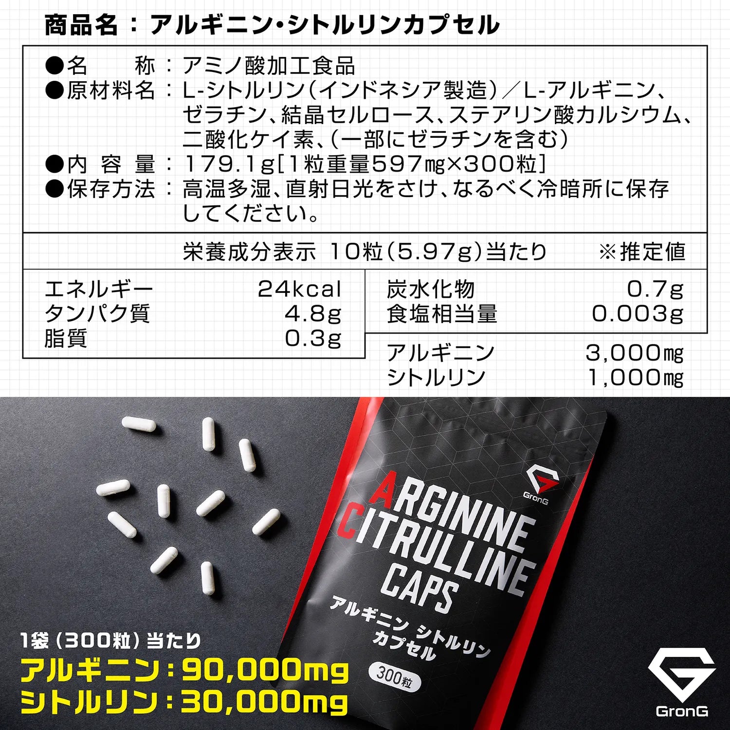 原材料・栄養成分表示