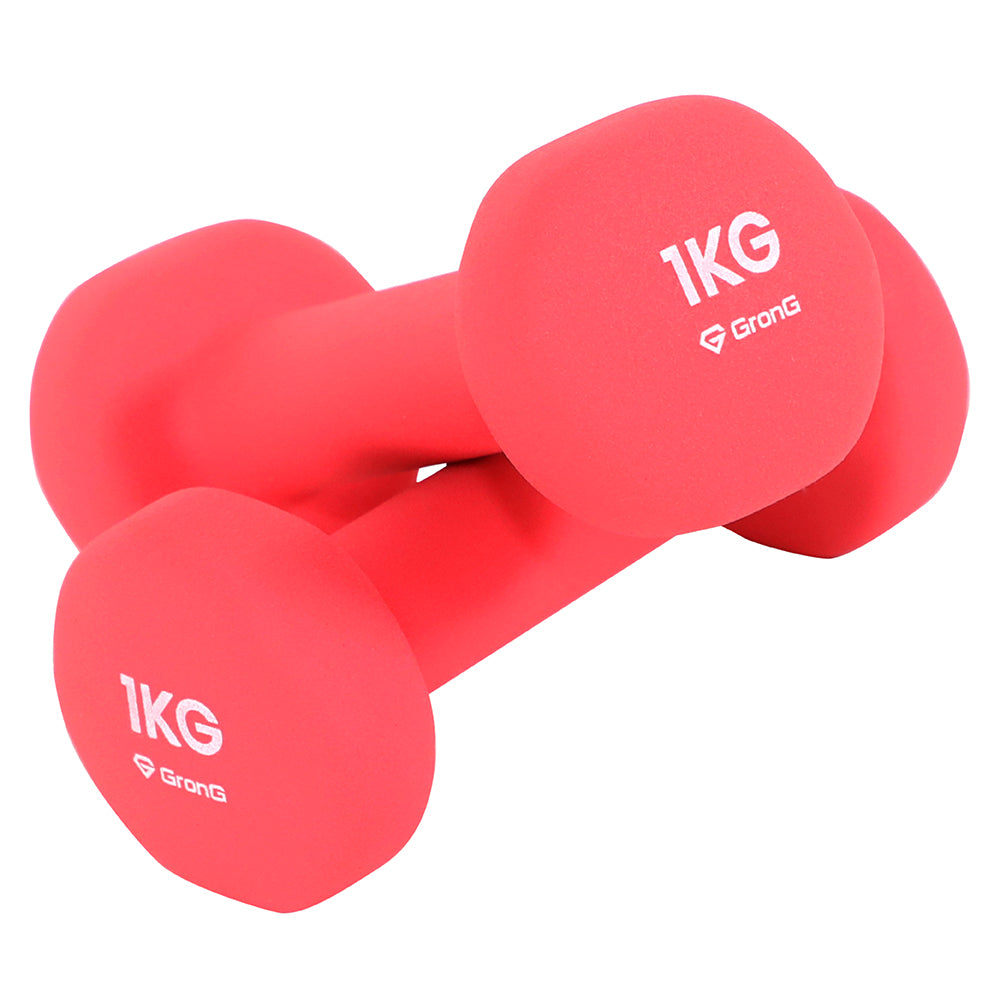 カラーダンベル 2個セット - 1kg