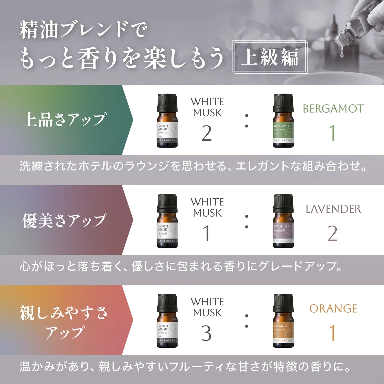 精油ブレンドでもっと香りを楽しもう