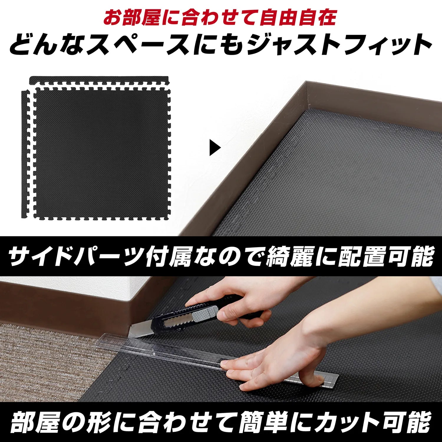 グロング ジョイントマット グレー厚み10mm 45×45cm 40枚組 Amazon.co.jp: グロング GronG ジョイントマット ジムマット 大判 45