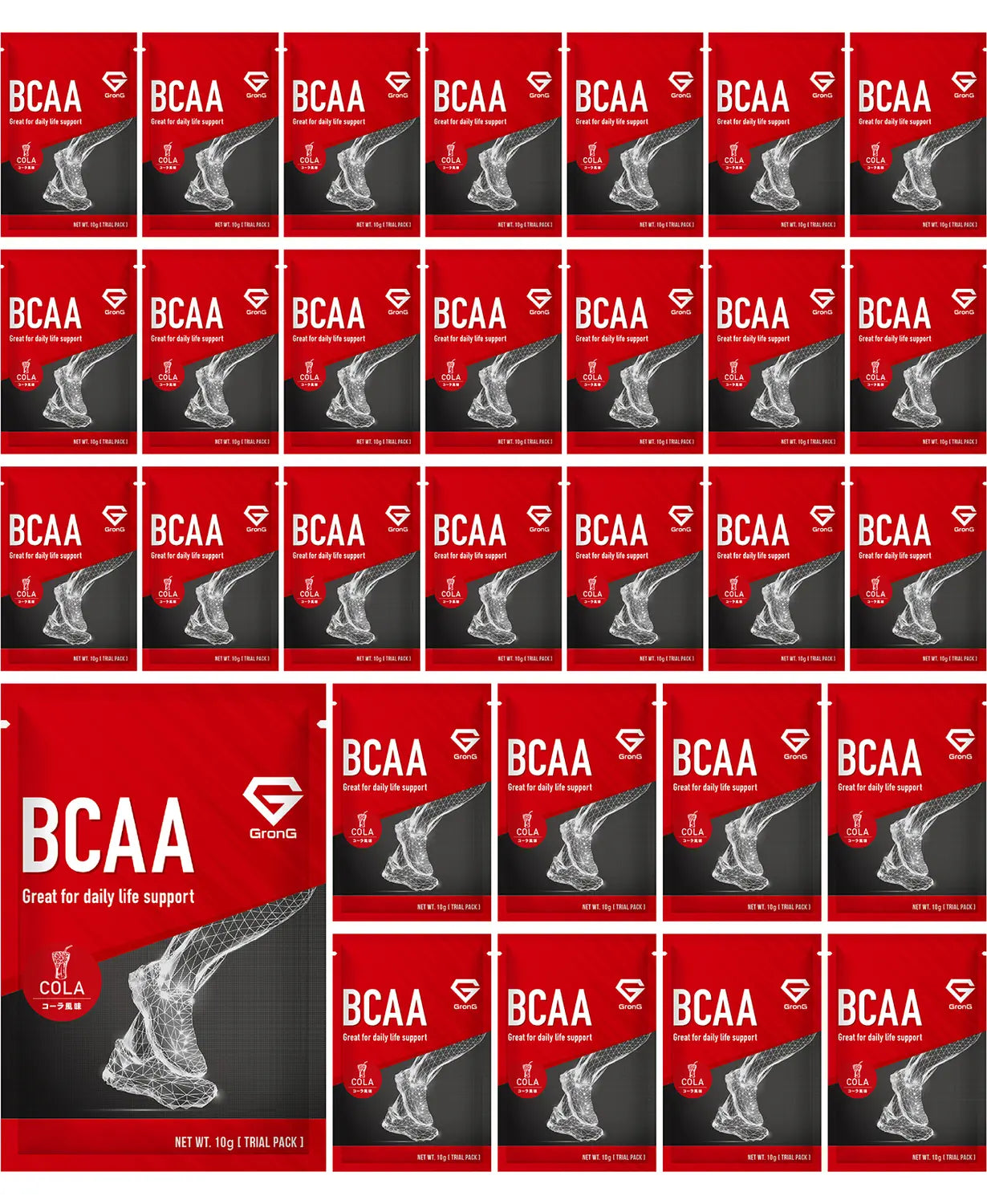 BCAA 使い切りパック 30個セット コーラ風味