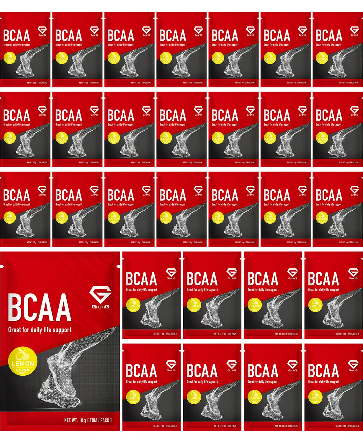 BCAA 使い切りパック 30個セット レモン風味