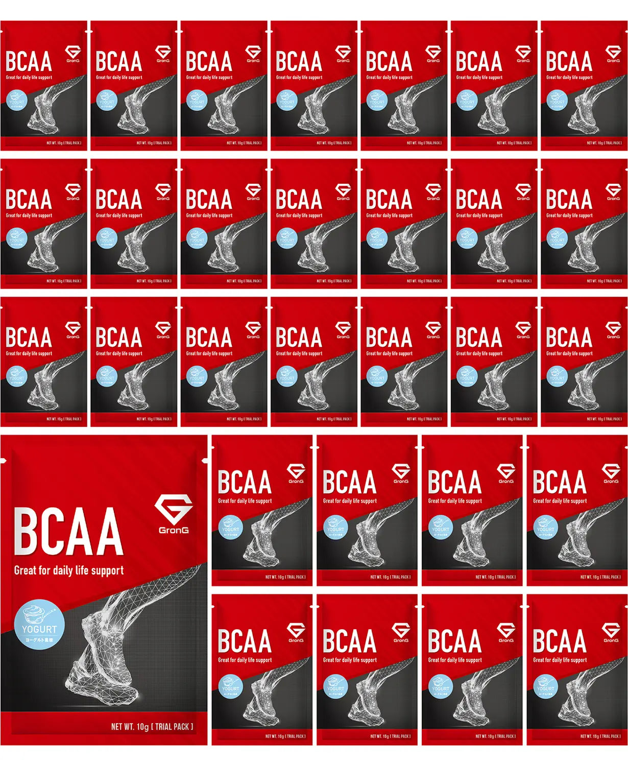 BCAA 使い切りパック 30個セット ヨーグルト風味